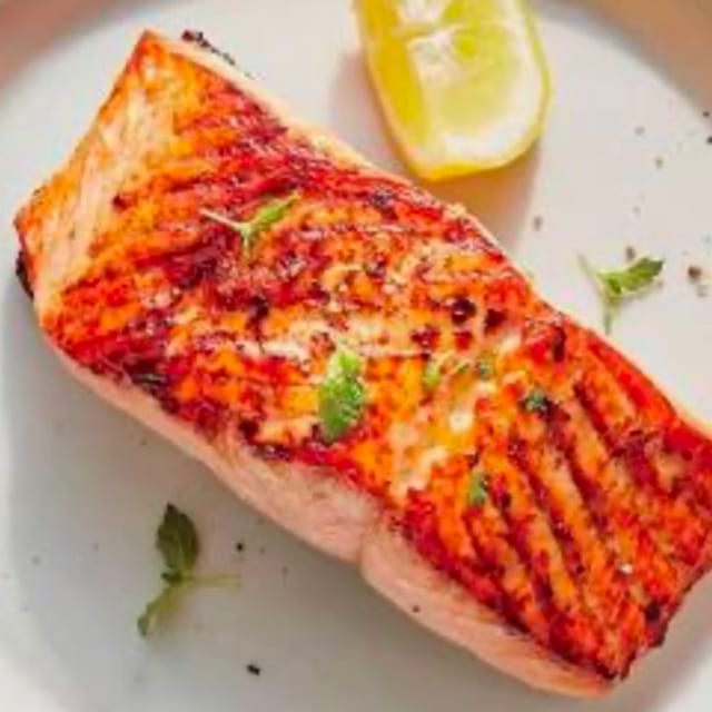 BROILED ATLANTIC SALMON.