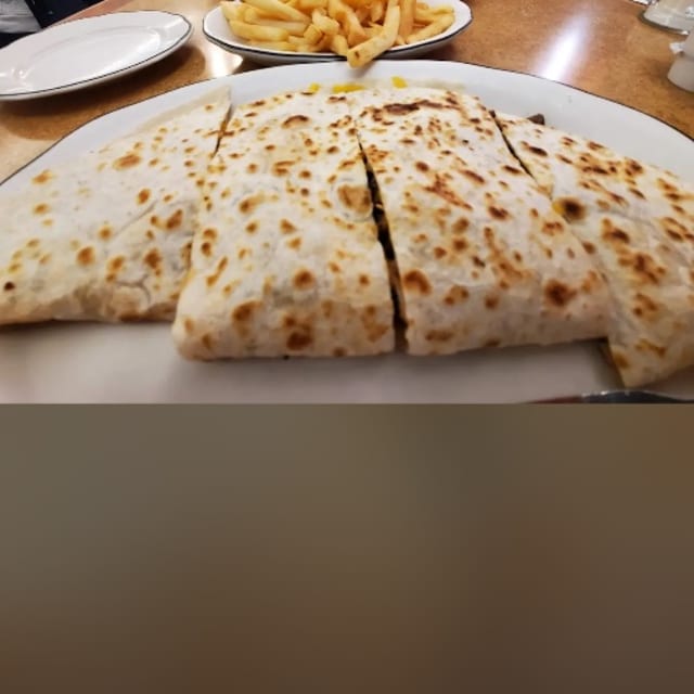 VEGGIE CHEESE QUESADILLA.