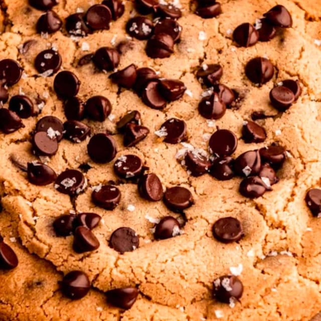 GIANT CHOCOLATE CHIP cookie.