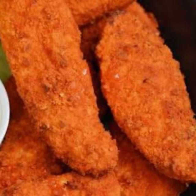 HOT AND SPICY CHICKEN FINGER APPETIZER.