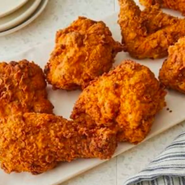 FRIED HALF CHICKEN.