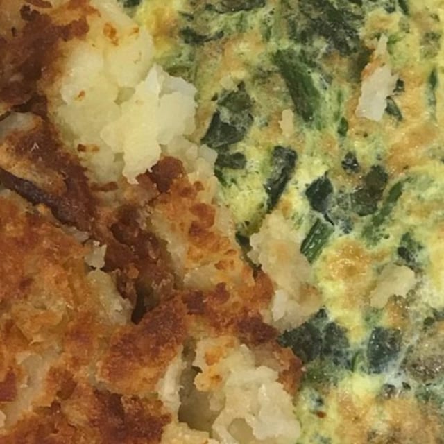 SPINACH OMELETTE.