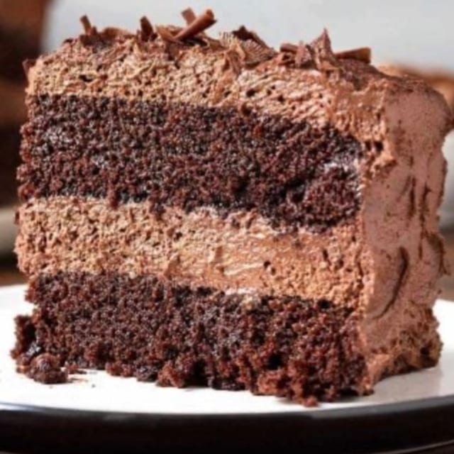 CHOCOLATE MOUSSE CAKE.