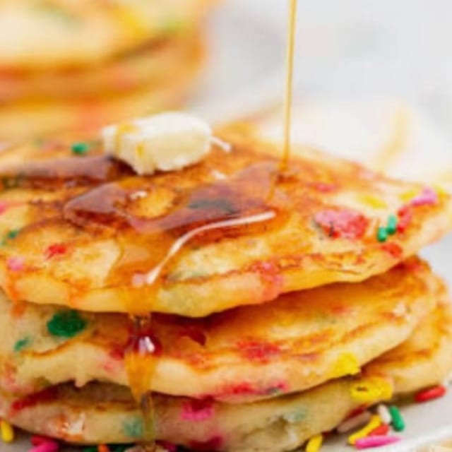 BIRTHDAY PANCAKES.