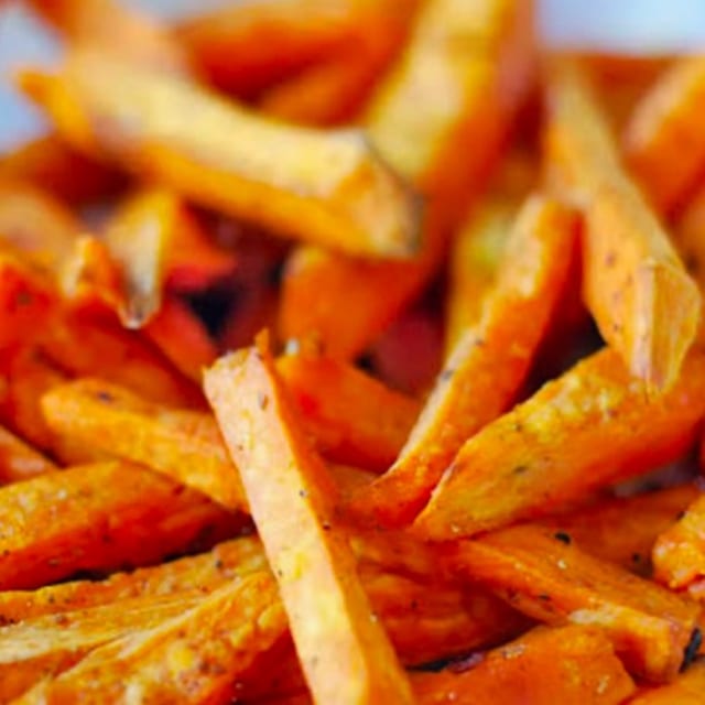 SWEET POTATO FRIES.