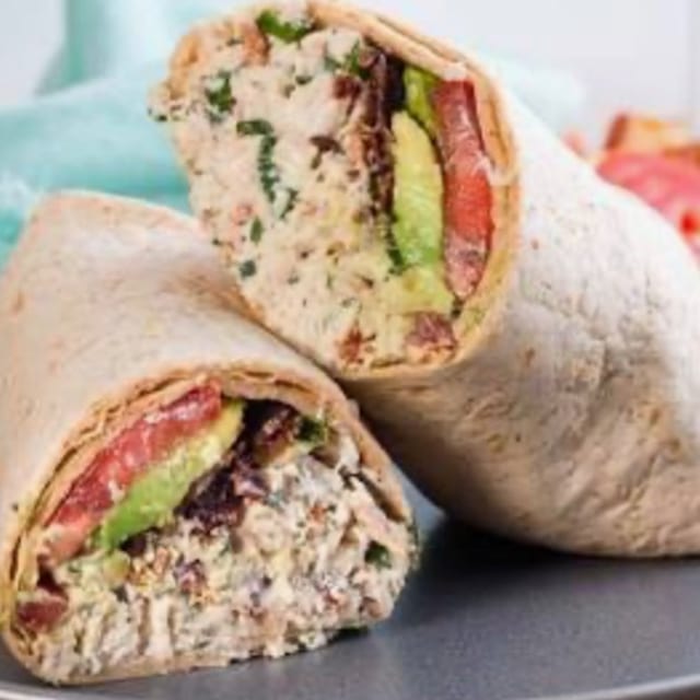 CHICKEN SALAD WRAP.