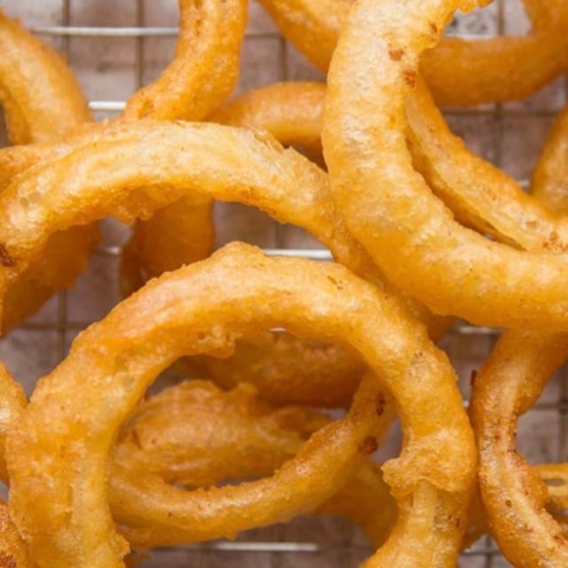 SIDE FRIED ONION RINGS.