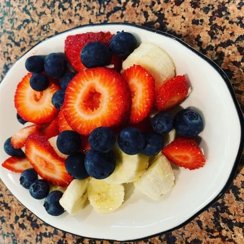 FRESH FRUIT SALAD.